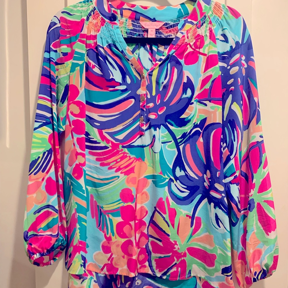 Lilly Pulitzer silk top size XS